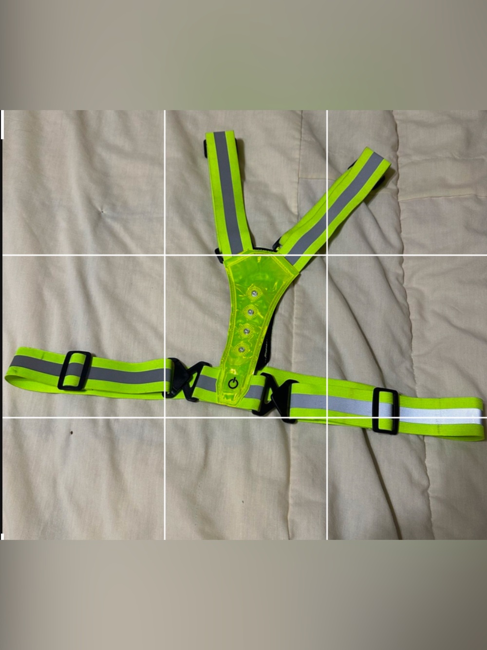 LED High-Visibility Reflective Safety Vest Harness (One Size)